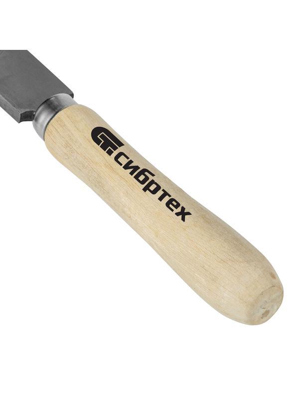 Напильник плоский, 250 мм, деревянная ручка Сибртех
