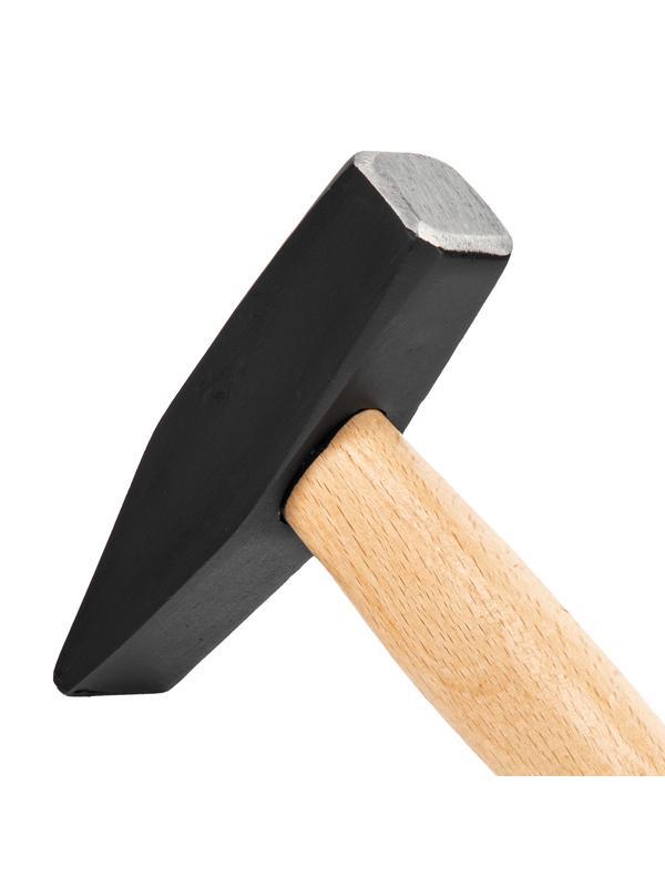 Молоток слесарный, 500 г, квадратный боек, деревянная рукоятка Sparta