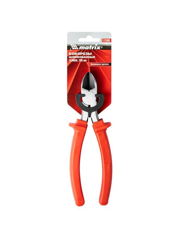 Бокорезы Econom, 200 мм, шлифованные, пластмассовые рукоятки Matrix