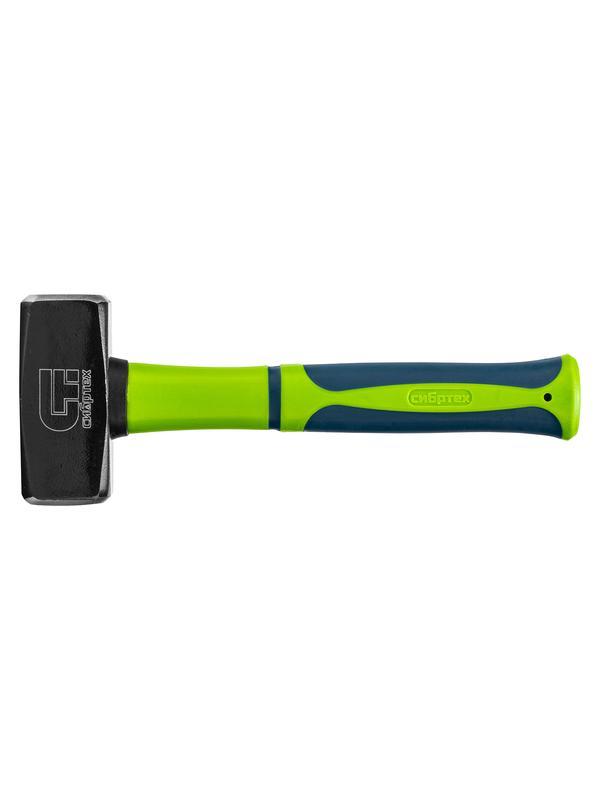 Кувалда, 1000 г, фибергласовая обрезиненная рукоятка Сибртех