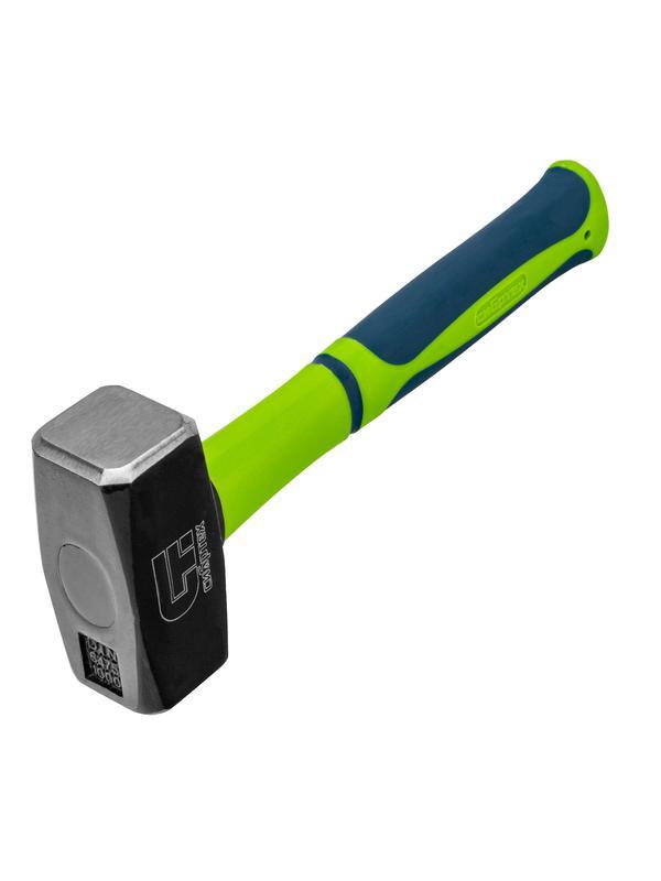 Кувалда, 1000 г, фибергласовая обрезиненная рукоятка Сибртех