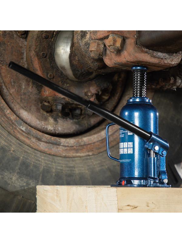 Домкрат гидравлический бутылочный, 16 т, h подъема 227-457 мм Stels