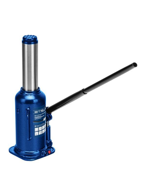 Домкрат гидравлический бутылочный, 16 т, h подъема 227-457 мм Stels