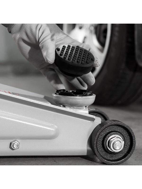 Резиновая опора для подкатного домкрата универсальная, D 72 мм, D 50, H 35 мм Matrix