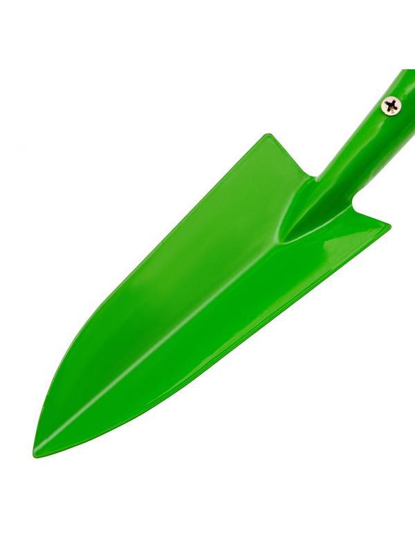 Совок посадочный узкий, 65 х 345 мм, стальной, деревянная рукоятка, Агроном, Россия, Сибртех