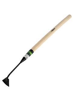 Мотыга стальная, 60 х 80 х 780 мм, узкая, деревянный черенок, Россия, Сибртех