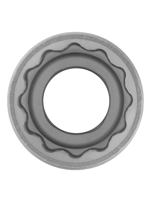 Головка торцевая, 17 мм, двенадцатигранная, CrV, под квадрат 1/2, хромированная Stels