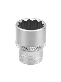 Набор торцевых головок, 1/2, двенадцатигранные, CrV, 10 шт, 10-22 мм Stels