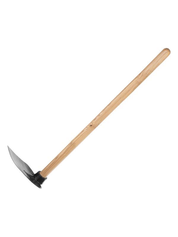 Кетмень, 175 х 265 х 900 мм, цельнокованый, деревянный лакированный черенок, Сибртех