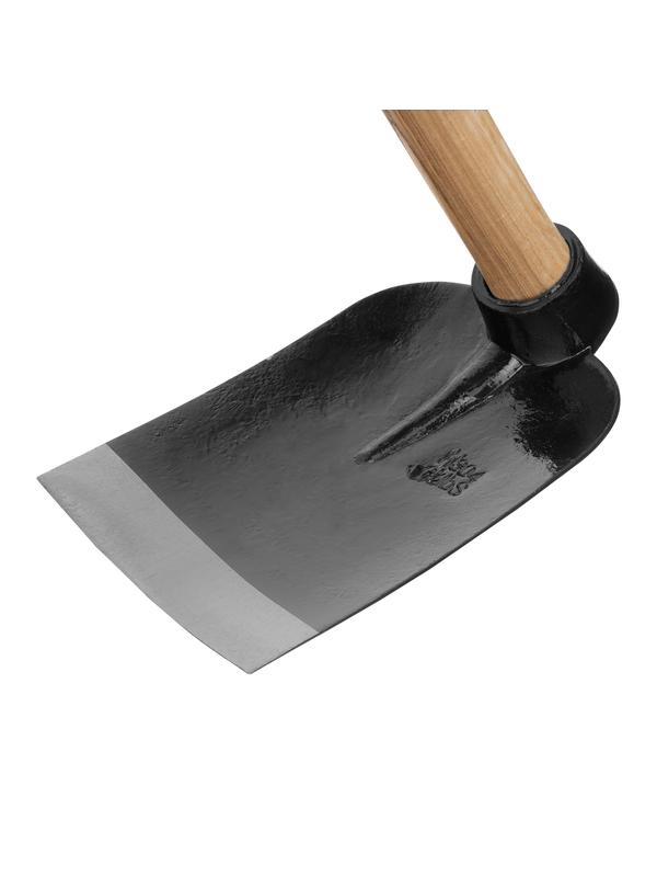 Кетмень, 175 х 265 х 900 мм, цельнокованый, деревянный лакированный черенок, Сибртех