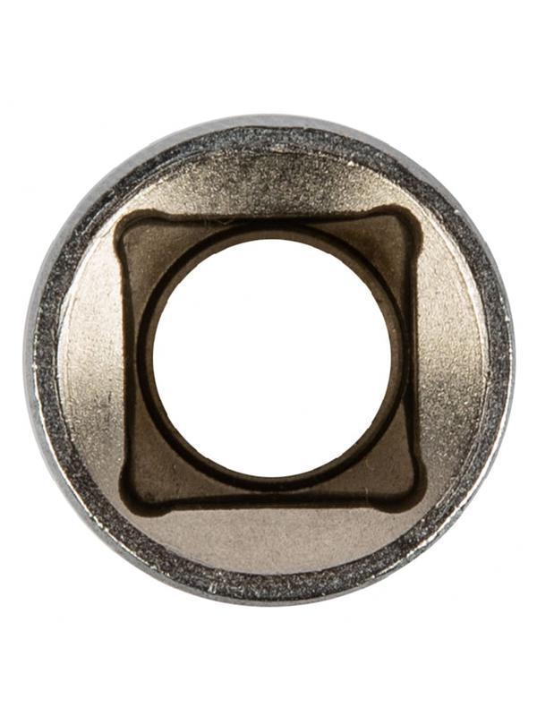 Головка торцевая, 12 мм, шестигранная, CrV, под квадрат 1/2, хромированная Matrix