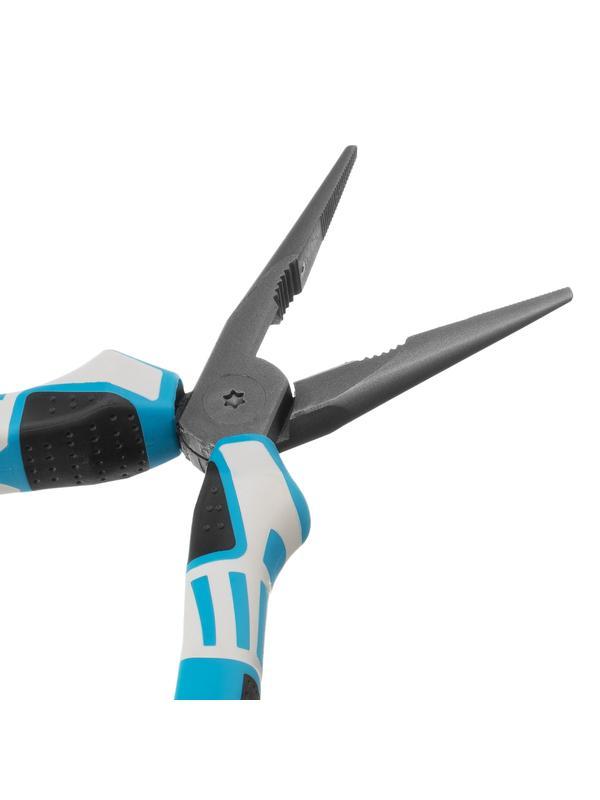 Длинногубцы прямые 170 мм, трехкомпонентные рукоятки Gross