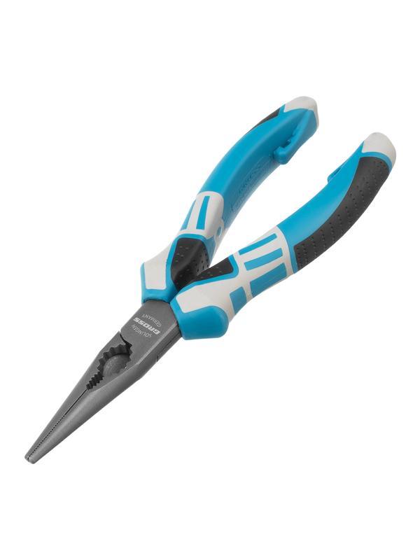 Длинногубцы прямые 170 мм, трехкомпонентные рукоятки Gross