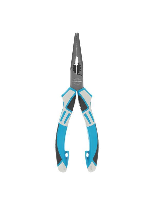 Длинногубцы прямые 170 мм, трехкомпонентные рукоятки Gross