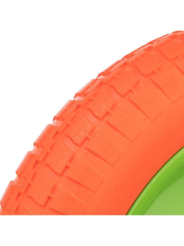 Колесо полиуретановое 3.00-8, длина оси 90 мм, подшипник 16 мм Сибртех