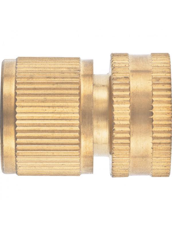 Соединитель латунный, быстросъемный, внутренняя резьба 3/4, аквастоп Palisad