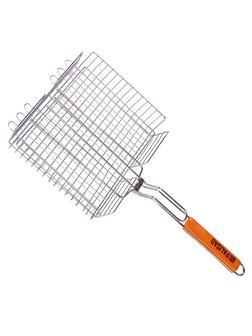 Решетка гриль 260 х 320 х 65 мм. объемная хромированная Camping Palisad