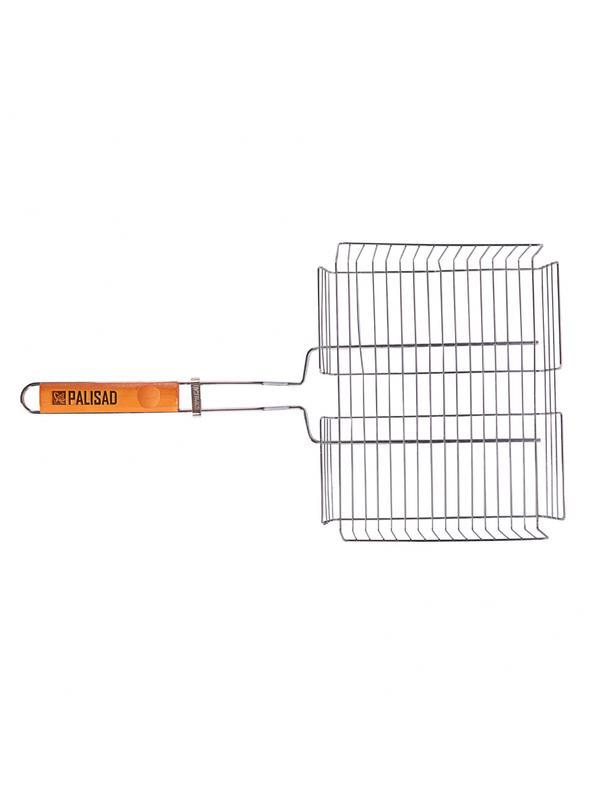 Решетка гриль 260 х 320 х 65 мм. объемная хромированная Camping Palisad