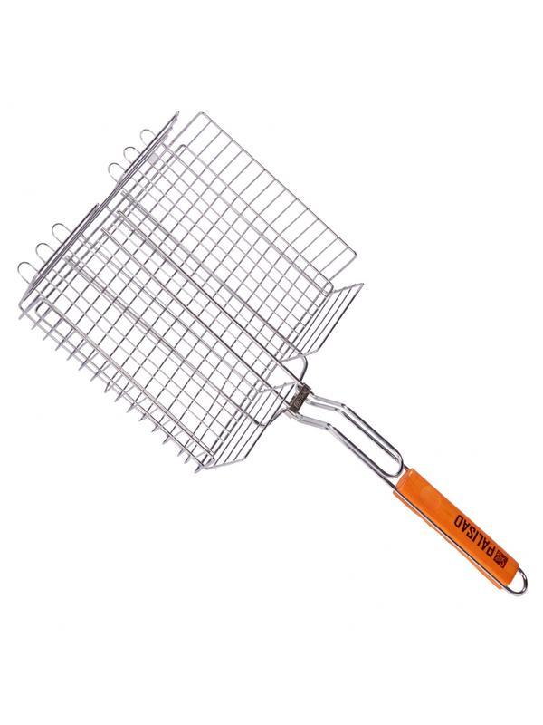 Решетка гриль 260 х 320 х 65 мм. объемная хромированная Camping Palisad