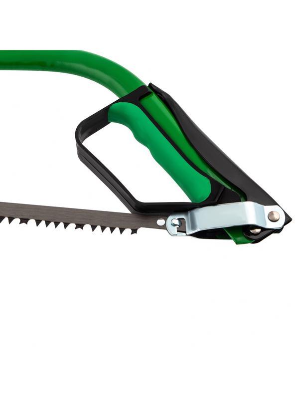 Пила лучковая, 530 мм рабочая часть, двухкомпонентная рукоятка, защитная кулиса, Palisad