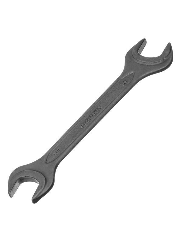 Ключ рожковый, 27 х 30 мм, CrV, фосфатированный Сибртех