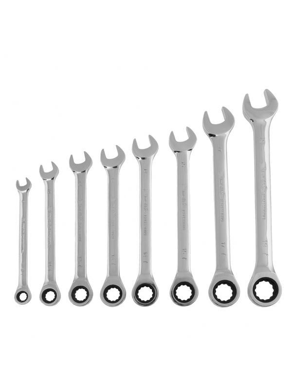 Набор ключей комбинированных, трещеточных 8 шт Matrix