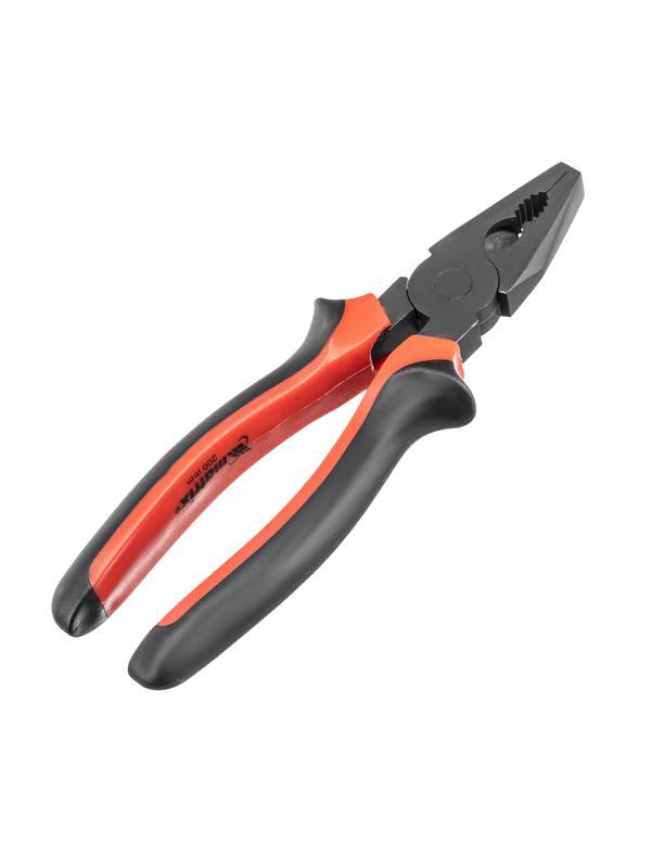 Плоскогубцы комбинированные Black Nickel, 200 мм, двухкомпонентные рукоятки Matrix