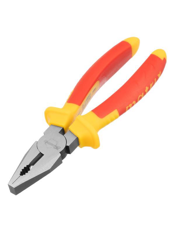 Плоскогубцы комбинированные, Insulated, 180 мм, двухкомпонентные рукоятки Matrix Professional