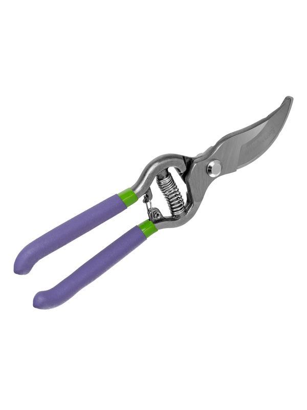 Секатор прямого реза, 255 мм, цельнокованый, металлические обрезиненные рукоятки, Palisad