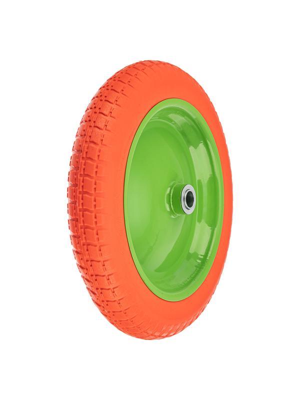 Колесо полиуретановое 3.00-8, длина оси 90 мм, подшипник 20 мм Сибртех