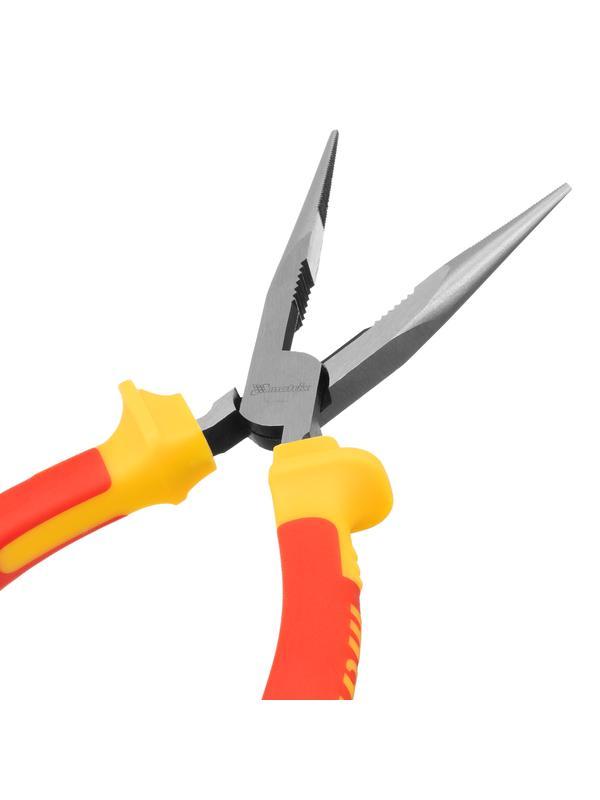 Длинногубцы прямые Insulated, 200 мм, двухкомпонентные рукоятки Matrix Professional