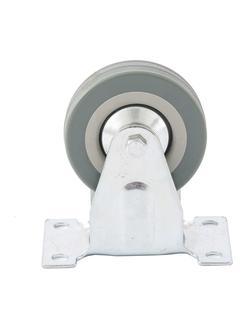 Колесо неповоротное D 75 мм, крепление  платформенное Сибртех