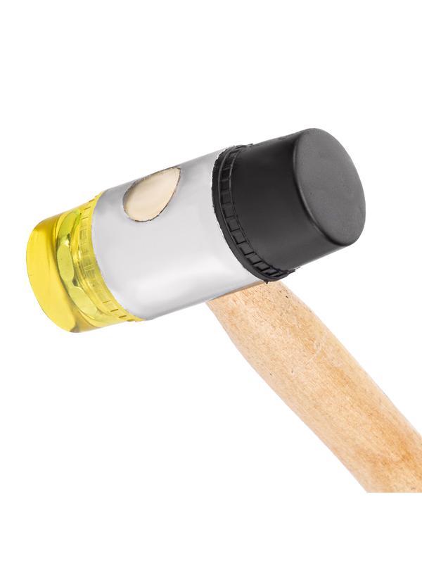 Молоток рихтовочный, бойки 35 мм, комбинированная головка, деревянная ручка Sparta