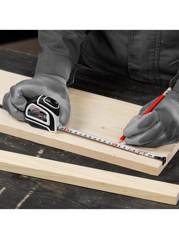 Рулетка Autostop,3 м х 16 мм,двухкомпонентный корпус,автоматическая фиксация,Pro Matrix