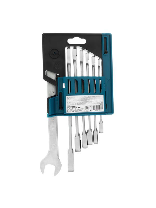 Набор ключей комбинированных трещоточных, количество зубьев 100, СRV, 7 шт, 8-19 мм Gross