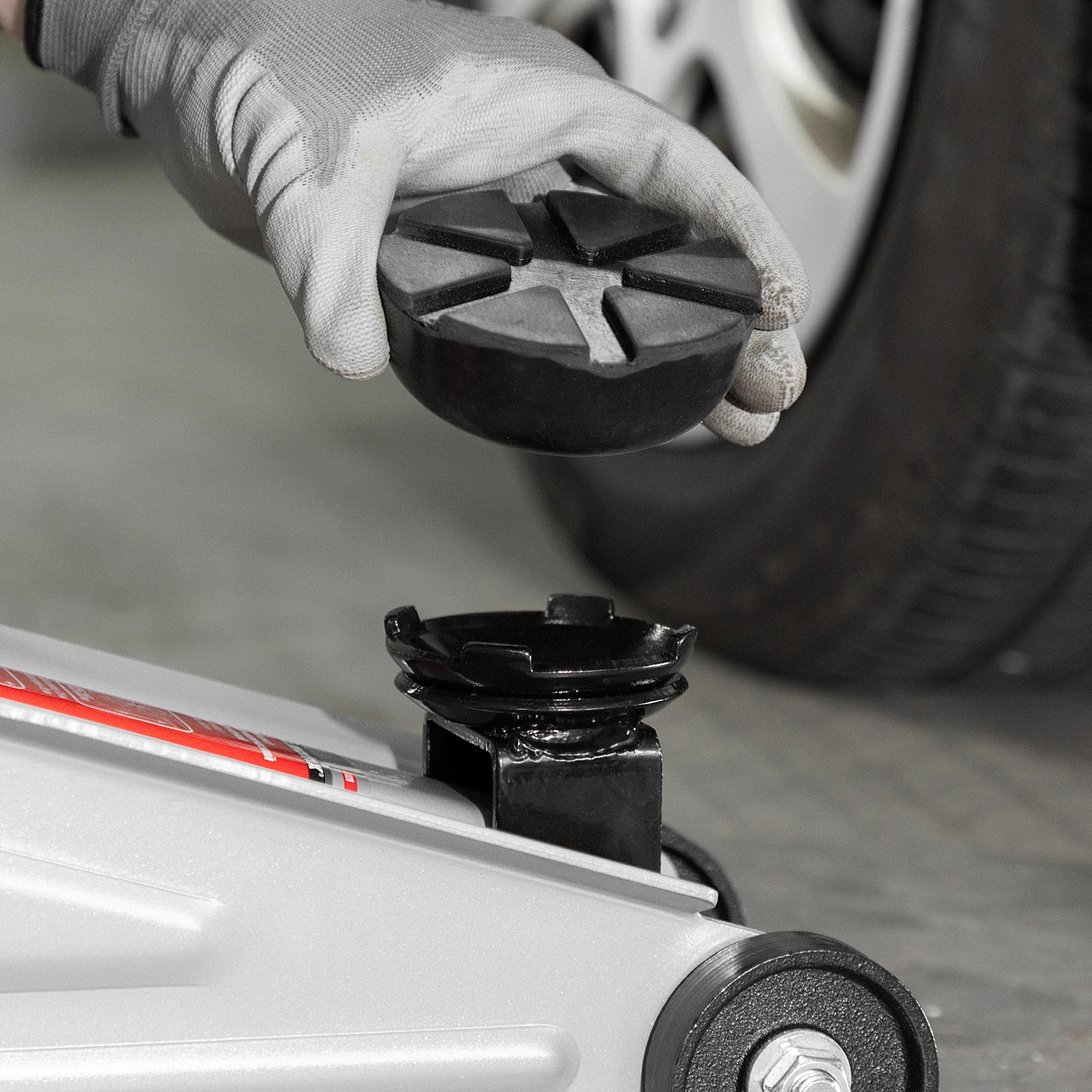 Резиновая опора для подкатного домкрата универсальная, D 89 мм, D 60 мм, H 35 мм Matrix