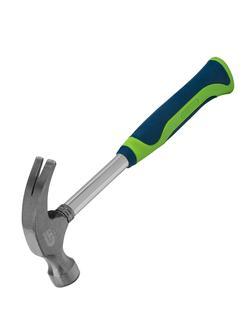 Молоток-гвоздодер, металлическая трубчатая обрезиненная рукоятка, вес 450 г, боек 27 мм Сибртех