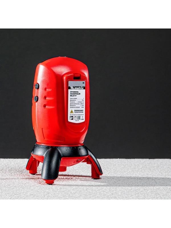 Уровень лазерный ML01T, дальность 10 м, точность ± 0,5 мм, / 1 м, длина волны 650 нм, проекция 1 вертикальная 1 горизонтальная плоскость, резьба под штатив 5/8