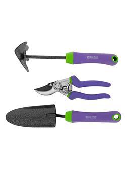 Набор садового инструмента, обрезиненные эргономичные рукоятки, 3 предмета, Era, Palisad