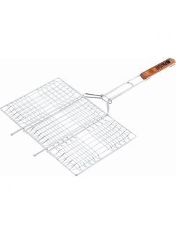 Решетка гриль 340 х 220 мм, хромированная Camping Palisad