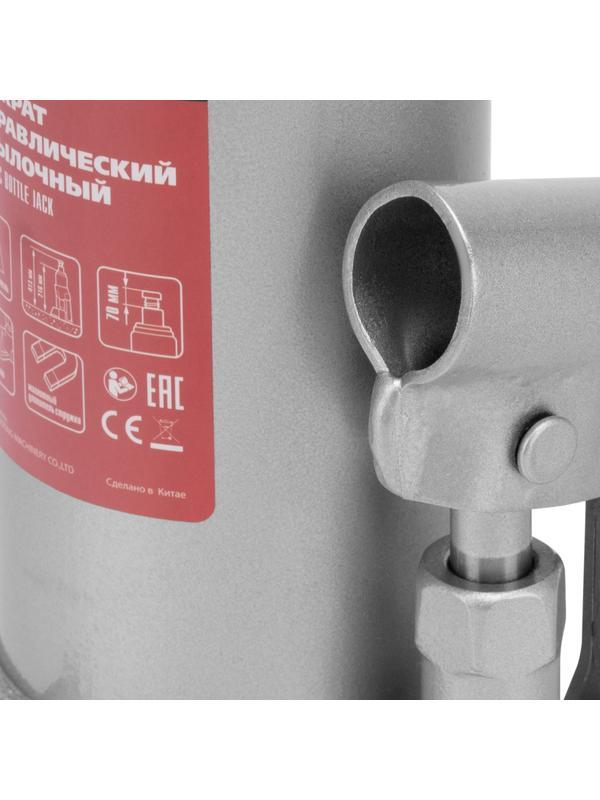 Домкрат гидравлический бутылочный, 6 т, h подъема 216-413 мм, в пластиковом кейсе Matrix