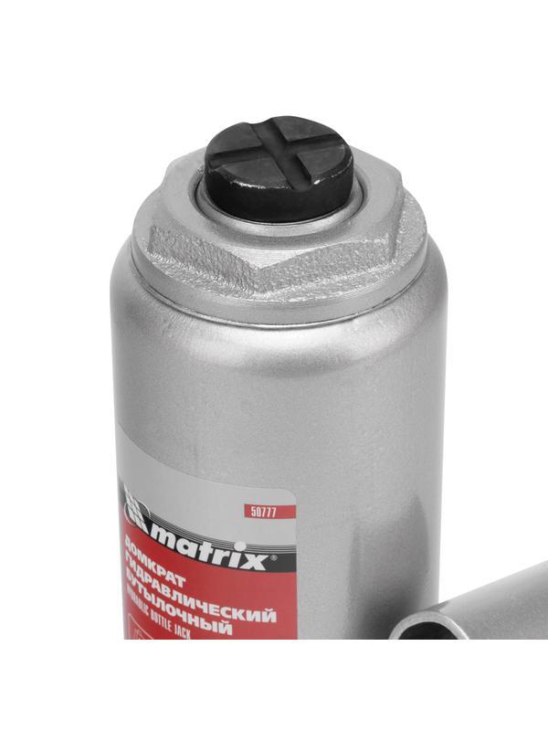 Домкрат гидравлический бутылочный, 6 т, h подъема 216-413 мм, в пластиковом кейсе Matrix