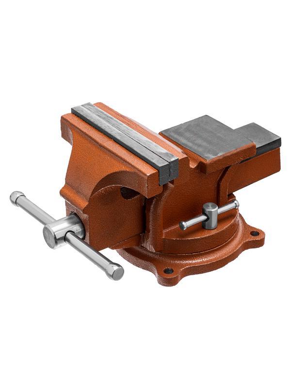 Тиски слесарные, 125 мм, поворотные, с наковальней Sparta