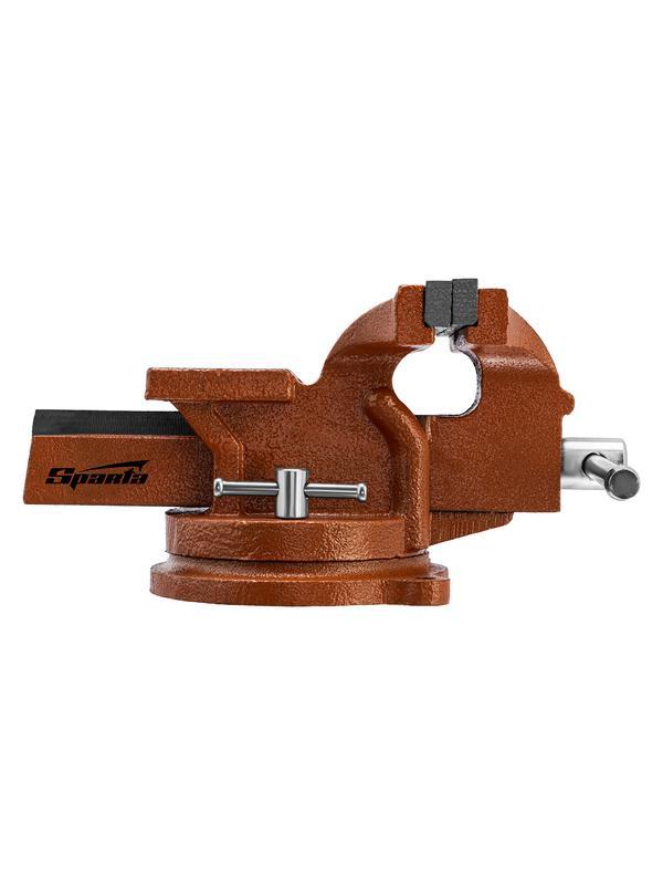 Тиски слесарные, 125 мм, поворотные, с наковальней Sparta