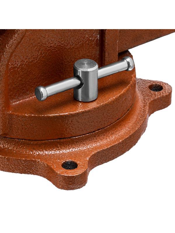 Тиски слесарные, 125 мм, поворотные, с наковальней Sparta