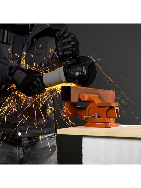 Тиски слесарные, 125 мм, поворотные, с наковальней Sparta