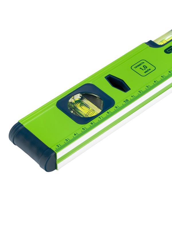 Уровень алюминиевый УС-1, 0-400, фрезерованный, 3 глазка, 400 мм Сибртех