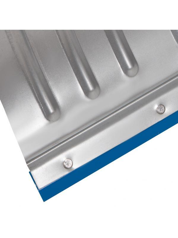 Лопата для уборки снега стальная оцинкованная, 430 х 370 х 1350 мм, деревянный черенок, Россия, Сибртех