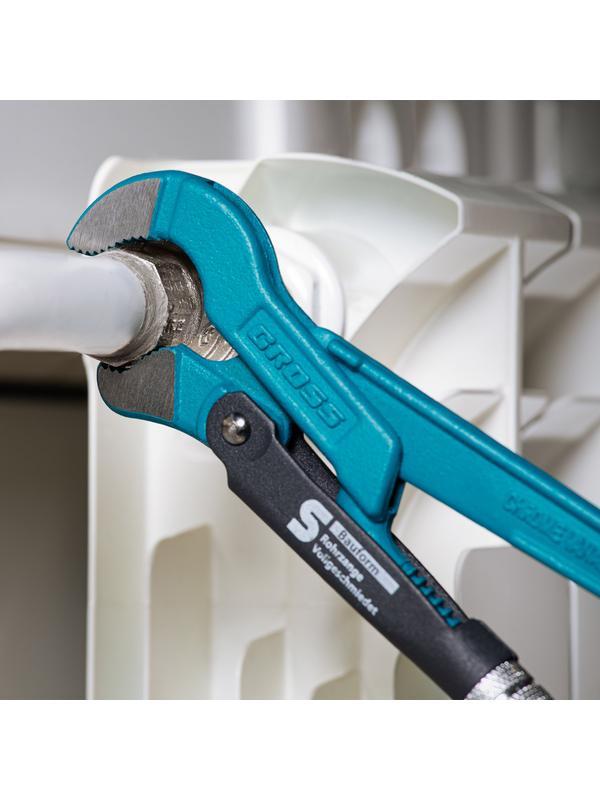 Ключ трубный рычажный, №0, 0.5, цельнокованый, CrV, тип 