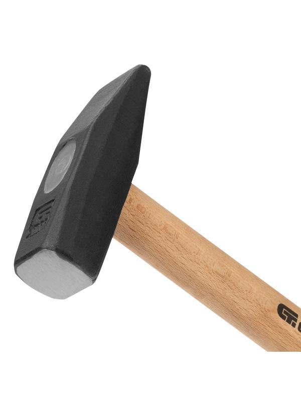 Молоток слесарный 1000 г, квадратный боек, деревянная рукоятка Сибртех